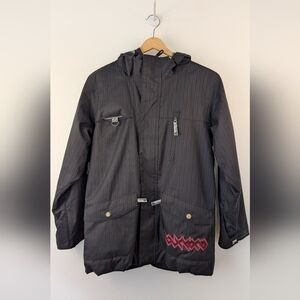 Burton DryRide Black Hooded Big Kid Ski/Board Jacket